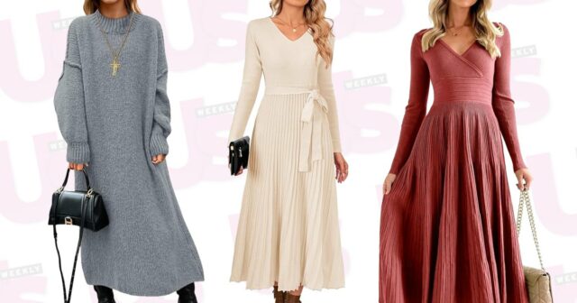 Quem disse que os vestidos maxi não são para o BERLIM, ALEMANHA - 31 DE JANEIRO: Sophia Geiss é vista usando uma faixa de cabelo marrom escuro da Naked, dois brincos de argola prateados de tamanhos diferentes, um piercing no nariz prateado, uma jaqueta de shearling marrom cortada com mangas largas da The Frankie Shop, um sutiã esportivo marrom escuro por baixo, combinado com leggings marrom escuro da Lululemon, um anel prateado, meias brancas e tênis amarelos com detalhes em azul claro e solas da ASICS, enquanto segura AirPods e um iPhone durante a Berlin Fashion Week em 31 de janeiro de 2025 em Berlim, Alemanha. (Foto de Jeremy Moeller/Getty Images)