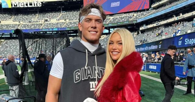 Alix Earle aborda reivindicação do novato do Giants, Jaxson Dart, que enviou uma mensagem para ela horas após a separação de Braxton Berrios