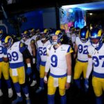 Los Angeles Rams players in the NFC Wild Card Playoffs
