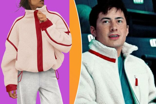 Jaqueta de lã com zíper Panadila