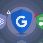 Google Pixel 9a em cima de um Google Pixel 9 Pro XL