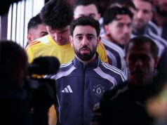 Relatório: Posição do Man Utd sobre Bruno Fernandes revelada em meio a ligações de Cole Palmer e interesse saudita Bruno Fernandes ruge em comemoração