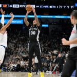 Resumo da NBA: Julian Champagnie lidera Spurs contra Knicks, Wembanyama lesionado