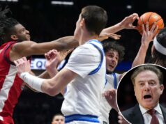 Rick Pitino já quer expandir a regra de desafio do treinador da NCAA Zuby Ejiofor, lutando por um rebote na vitória do St. John sobre Xavier, cometeu uma falta na vitória, mas Rick Pitino achou que os árbitros erraram em quatro dessas decisões.