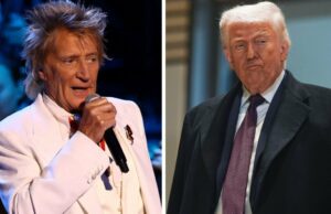 Rod Stewart exige que Trump ‘Draft Dodger’ peça desculpas às tropas do Reino Unido após críticas ao Afeganistão | Vídeo Rod Stewart exige que Trump 'Draft Dodger' peça desculpas às tropas do Reino Unido após críticas ao Afeganistão | Vídeo