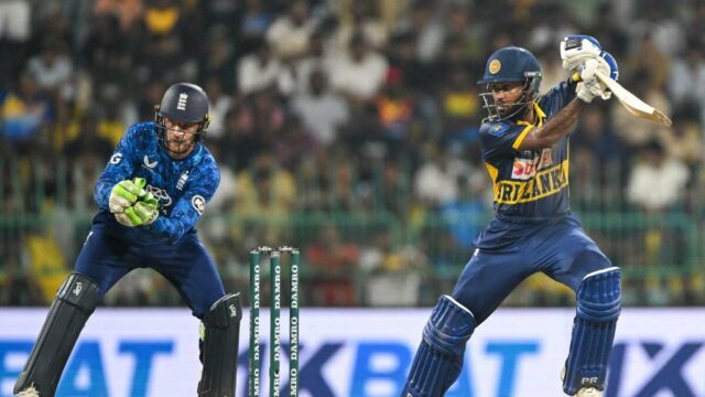 SL vs ENG Placar ao vivo, 1º T20I: Adil Rashid escolhe dois, Sri Lanka 98/5

