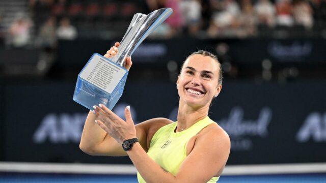 Sabalenka emite alerta para o Aberto da Austrália com títulos consecutivos no Brisbane International
