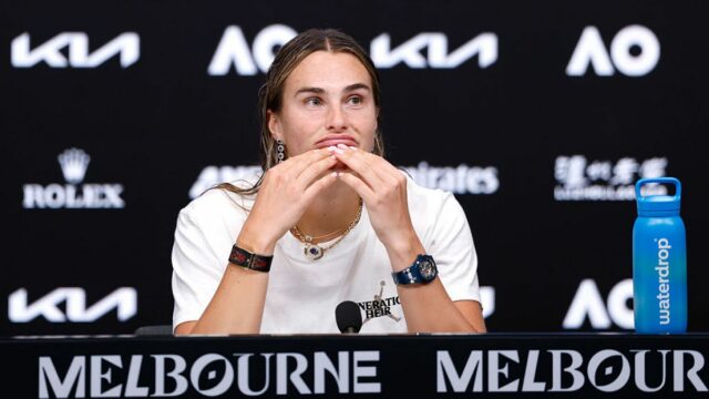 Sabalenka 'realmente chateado' por desperdiçar chances na final do Aberto da Austrália
