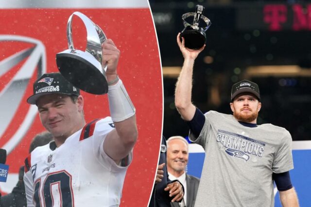 Sam Darnold e Drake Maye têm a chance perfeita de Sam Darnold e Drake Maye têm a chance perfeita de interromper narrativas críticas no Super Bowl 2026