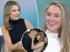 Savannah Guthrie questiona Kylie Kelce desconfortavelmente sobre Taylor Swift, o próximo casamento de Travis Kelce: ‘Você não vai mentir?’ Savannah Guthrie questiona Kylie Kelce desconfortavelmente sobre Taylor Swift, o próximo casamento de Travis Kelce: 'Você não vai mentir?'