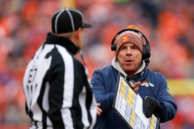 Denver Broncos head coach Sean Payton