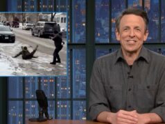 Seth Meyers agradado pelo agente do ICE escorregando no gelo: ‘Você sabe onde ele pousou? No Nariz’ | Vídeo Jogar