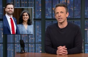 Seth Meyers brinca que JD Vance está participando da cerimônia de abertura das Olimpíadas para ‘comprar novos países para ameaçar’ | Vídeo Jogar
