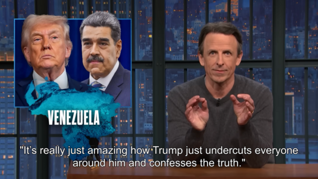 Seth Meyers compartilha teoria sobre por que Trump atacou a Seth Meyers compartilha teoria sobre por que Trump atacou a Venezuela