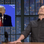 Seth Meyers relutantemente analisa mais de perto o discurso de Trump em Davos