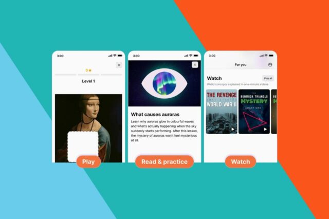 Ilustração da interface do aplicativo Nibble, mostrando um 