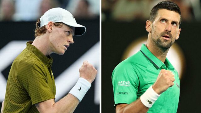 Sinner x Djokovic, semifinal do Australian Open 2026: visualização, registro de confronto direto, informações de transmissão ao vivo
