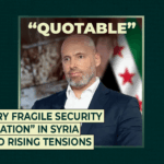 “Situação de segurança muito frágil” na Síria em meio a tensões crescentes