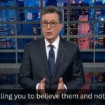Stephen Colbert condena a reação da administração Trump ao tiroteio no ICE