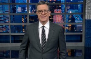 Stephen Colbert defende operário da indústria automobilística que emitiu ‘protetor contra pedófilos’ escavação contra Trump: ‘adereços para usar linguagem precisa’ | Vídeo triboca-matt-damon