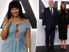 Tapete vermelho de estreia de ‘Melania’: Nicki Minaj, Melania Trump e mais Nicki Minaj participa do evento