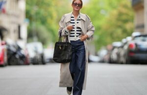 Tenho 1,77m – e juro pela promoção escondida para petite-friendly do Loft BERLIM, ALEMANHA - 25 DE NOVEMBRO: Laura Noltemeyer é vista vestindo um cardigã de malha boucl√© creme com textura estruturada e fecho de botão dourado da Massimo Dutti; calça jeans reta azul claro com desbotamento suave em corte clássico da Zara; botas plataforma de couro marrom escuro e cinza com detalhes em monograma e sola de borracha grossa e detalhes em camurça da Louis Vuitton; uma bolsa de couro branco estruturado com alça superior em tecido intrecciato e silhueta trapézio chamada ‚ÄúIntrecciato Tote‚Äù da Bottega Veneta; brincos grossos de ouro escultural da Zara; seu cabelo castanho escuro está solto, liso e repartido ao meio em 25 de novembro de 2025 em Berlim, Alemanha. (Foto de Moritz Scholz/Getty Images)