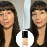 Seis frascos de base Armani Beauty Luminous Silk em tons variados, do claro ao escuro.