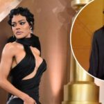 Brittany Snow Red Carpet Chegada ao Globo de Ouro 2026