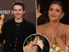 Timothée Chalamet acena docemente para a ‘parceira’ Kylie Jenner em discurso emocionante no Globo de Ouro Timothée Chalamet acena docemente para a 'parceira' Kylie Jenner em discurso emocionante no Globo de Ouro