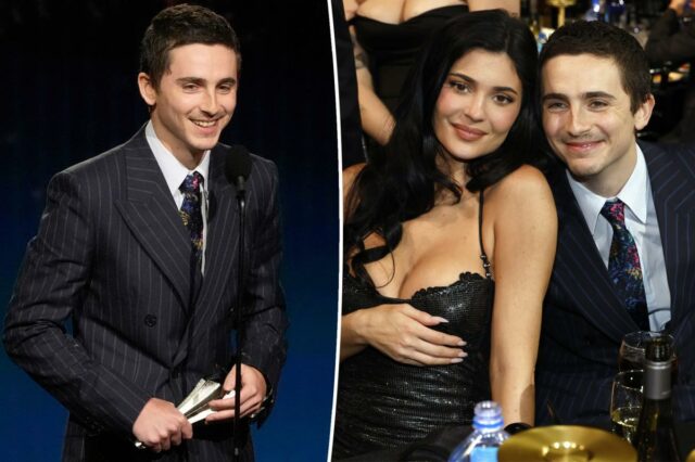 Timothée Chalamet declara seu amor por Kylie Jenner no doce discurso do Critics Choice Awards 2026
