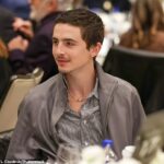 Timothee Chalamet, 30, exibiu uma joia cara enquanto participava do almoço do AFI Awards em Los Angeles na sexta-feira - mas sua namorada Kylie Jenner não estava em lugar nenhum