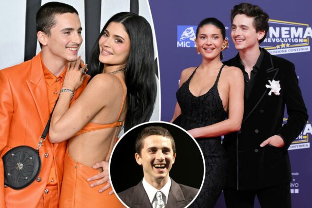 Timothée Chalamet sugere mais momentos de combinação no tapete vermelho Timothée Chalamet sugere mais momentos de combinação no tapete vermelho com Kylie Jenner