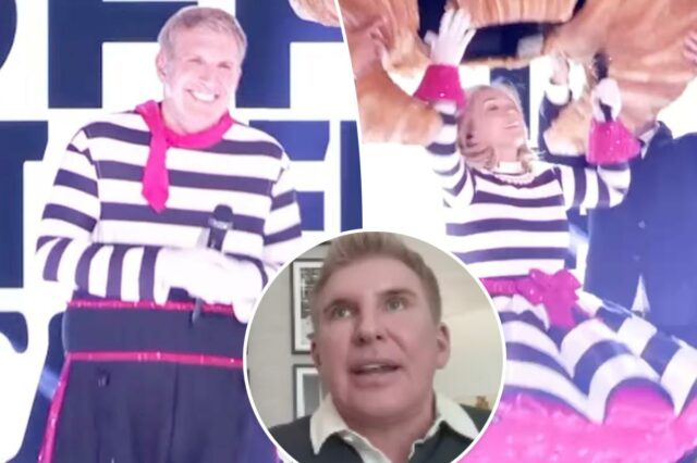 Todd e Julie Chrisley defendem a polêmica aparição de 'Cantor Mascarado' com tema de prisão
