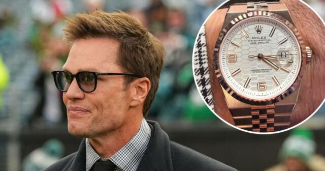 Tom Brady mostra relógio de $ 51 mil de sua coleção para o jogo 49ers vs Eagles