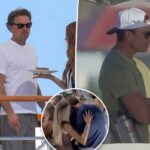 Tom Brady sai com Leonardo DiCaprio e Vittoria Ceretti de biquíni em um iate depois de espalhar rumores de romance com Alix Earle