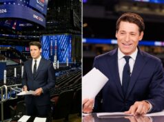 Tony Dokoupil, da CBS, pede aos telespectadores que o responsabilizem antes do novo show de apresentador Tony Dokoupil é o âncora do CBS Mornings no United Center em Chicago, onde várias telas e banners são exibidos