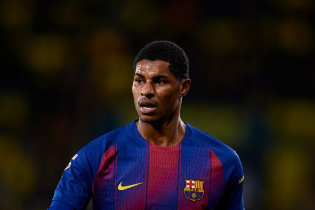 O técnico do Manchester United, Ruben Amorim, durante a partida da Premier League entre Crystal Palace e Manchester United no Selhurst Park em 2025 em Londres, Inglaterra.