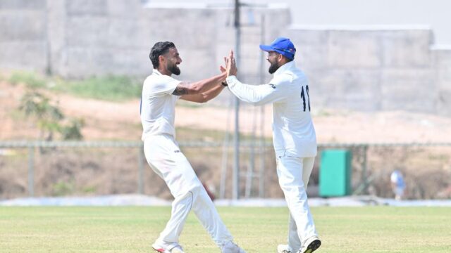 Troféu Ranji 2025-26: Chandigarh vence Kerala por uma entrada e 92 corridas
