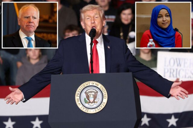 Trump afirma que a fraude em Minnesota ultrapassa US$ 19 Trump afirma que a fraude em Minnesota ultrapassa US$ 19 bilhões – culpa o administrador de Biden, destaca Omar e Walz