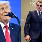 Trump lança sombra ao presidente francês Emmanuel Macron por causa de seus “lindos” óculos de sol