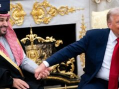 Trump preso enquanto as tensões entre dois aliados poderosos irromperam abertamente Durante uma visita aos Estados Unidos em Novembro, o príncipe herdeiro Mohammed pressionou o presidente dos EUA, Donald Trump, para ajudar a alcançar um acordo de paz no Sudão.