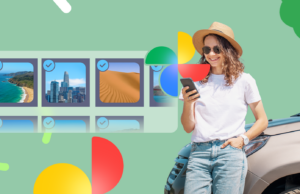 Um momento de férias com meu parceiro mudou a forma como uso o Google Fotos Um HMD Vibe com o Google Fotos aberto deitado sobre um cobertor marrom