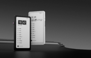 Um novo e-reader está entrando no mercado dos EUA – bem-vindo ao e-reader DuRoBo Krono Um leitor eletrônico DuRoBo Krono deitado