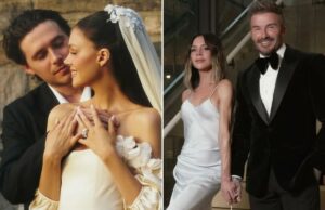 Victoria Beckham ‘acariciou’ o pescoço do filho Brooklyn durante a dança do casamento – mas ela não ‘sequestrou’ a primeira dança: fontes Victoria Beckham 'acariciou' o pescoço do filho Brooklyn durante a dança do casamento - mas ela não 'sequestrou' a primeira dança: fontes