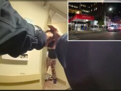 Vídeo de câmera corporal de tirar o fôlego mostra policial fatal atirando em paciente encharcado de sangue e empunhando uma lâmina dentro de um hospital de Nova York Vídeo de câmera corporal de tirar o fôlego mostra policial fatal atirando em paciente encharcado de sangue e empunhando uma lâmina dentro de um hospital de Nova York