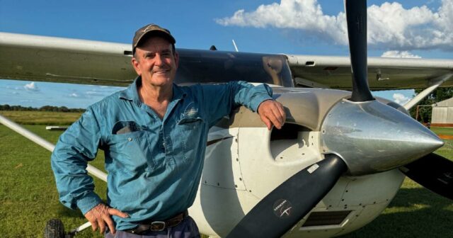 Voando sem medo para servir propriedades pastorais em Top End
