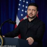 O presidente ucraniano, Volodymyr Zelensky, fala após uma reunião com o presidente dos EUA, Donald Trump, em 28 de dezembro de 2025
