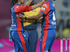 WPL 2026: Nandini Sharma faz três gols durante a partida DC vs GG WPL 2026: Nandini Sharma faz três gols durante a partida DC vs GG