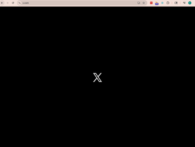 X caiu pela segunda vez esta semana
