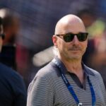 TORONTO, ONTARIO - OCTOBER 05: Brian Cashman, Senior Vice President and General Manager of the New York Yankees, looks on before game two of the American League Division Series against the Toronto Blue Jays at Rogers Centre on October 05, 2025 in Toronto, Ontario. (Photo by Mark Blinch/Getty Images)